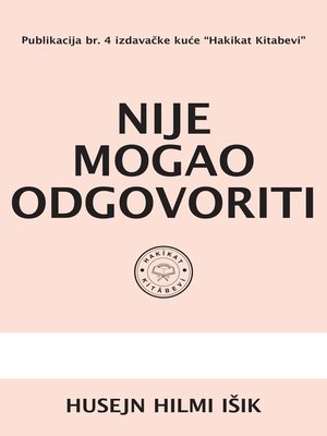 cover image of Nije Mogao Odgovoriti